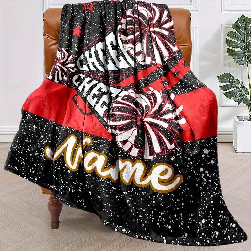 Red Cheerleaders Customize Your Name Blanket Warm Comfortable And Soft Blankets Are Suitable For Home Lunch Break Blanket Office Sofa Sofa Gift To