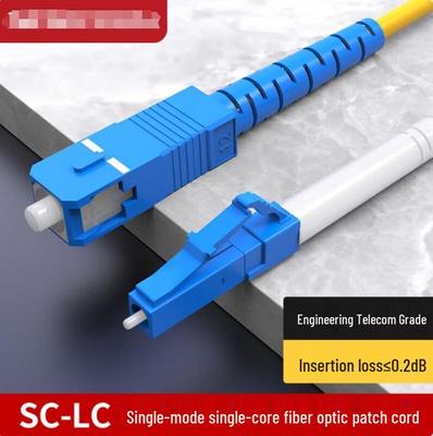SC-LC Single Mode Fiber Optic Patch Cable