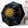 1pc Celestial Mandala Automatic Open/Close Umbrella, Windproof, Folding Compact Umbrella with Lightweight Design for Women/Men030