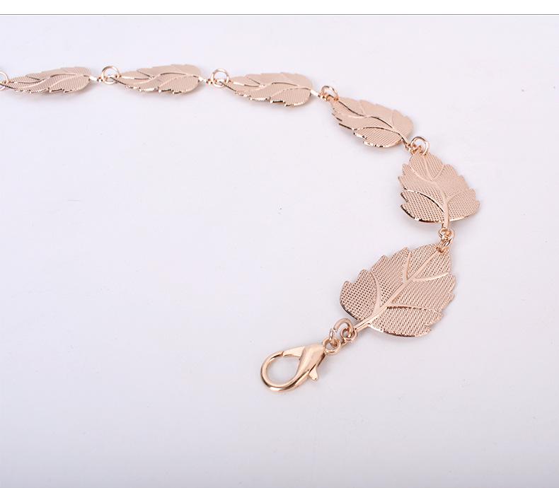 Korean-Style Women's Thin Metal Waist Chain - Versatile Fashion Accessory for Dresses, Shirts, T-Shirts, and Pants.