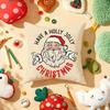 Merry Christmas Home Decoration Cushion Cover Plush Fabric Soft Double-Sided Printed Sofa Warm Winter Home Gift Pillow Cover