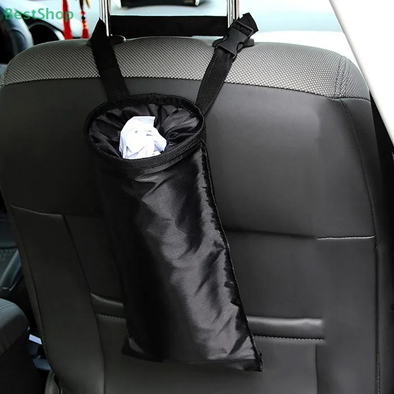 Car Hanging Garbage Bag - Eco-Friendly Storage Organizer, Seat Back Trash Bag for Car Use, Reusable & Foldable