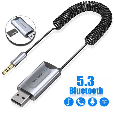 Adaptor Transmițător-Receptor Wireless Bluetooth 5.3 AUX Auto 3.5mm Audio Muzică Auto Aux Transmițător pentru Radio Auto Player Difuzor Mp3