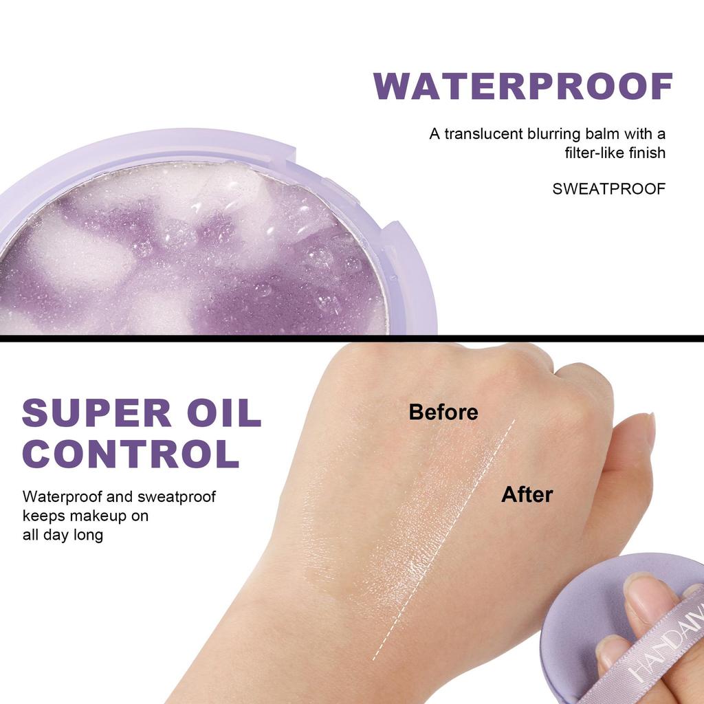 Three-dimensional Contouring, Natural, Lightweight, Waterproof, Oil-controlling, Non-stuck Matte Concealer Setting Powder