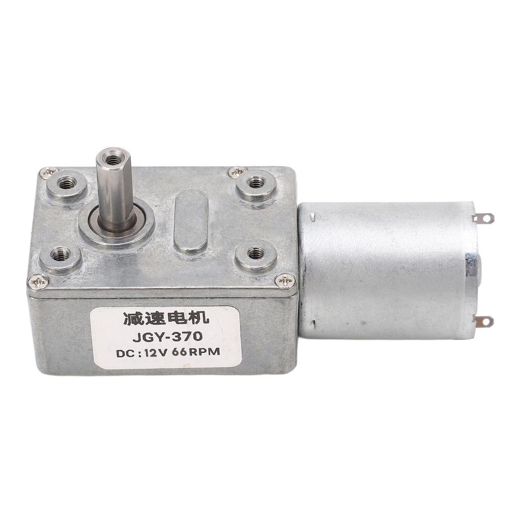 DC Gear Motor Single Shaft CW CCW Self Locking Worm Reduction Motor with Base for Label Printer