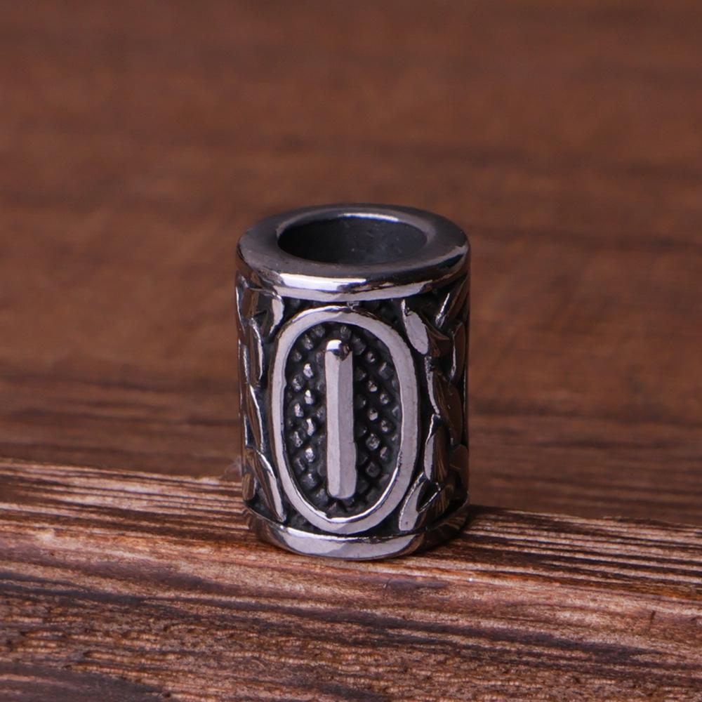 Nordic Viking Rune Titanium Steel Retro Beads