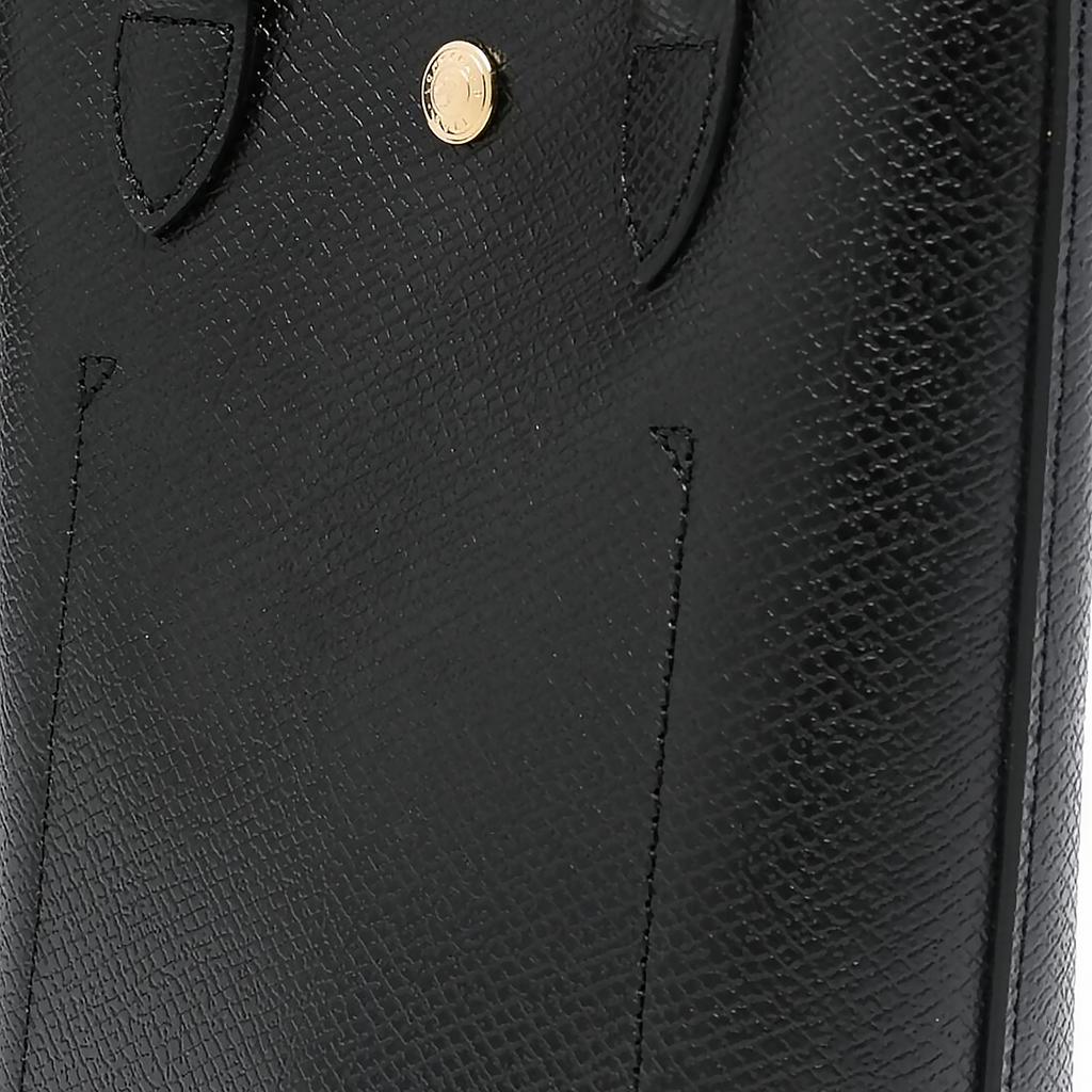 Longchamp Épure Top Button Closure Interior Engraved Logo Calfskin Tote Bag Shopping Bag Shoulder Crossbody Handbag Mini Women tote Black 10269HYZ001