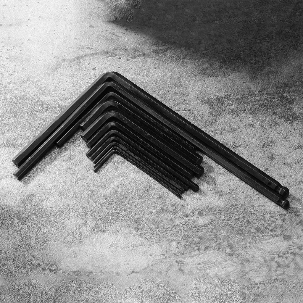 11pcs Guitar Wrenches Guitar Inner Hexagon Wrench Set with 4&5mm Lengthened Ball End Hex Key Wrench Alan Wrenches