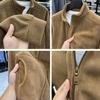 Winter Fleece Warm Coat Men's Fuzzy Sherpa Jacket Long Sleeve Full Zip Open Front Casual Outdoors Sports Daily Wear