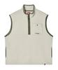 Beyond Closet [Collection Line] Retro Pop Detail Half Zip-Up Vest Ivory