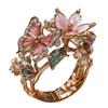 Flexibler Ring Leichte Legierung Fingerring Schmetterling Blumenform Verstellbare Öffnung Langlebig