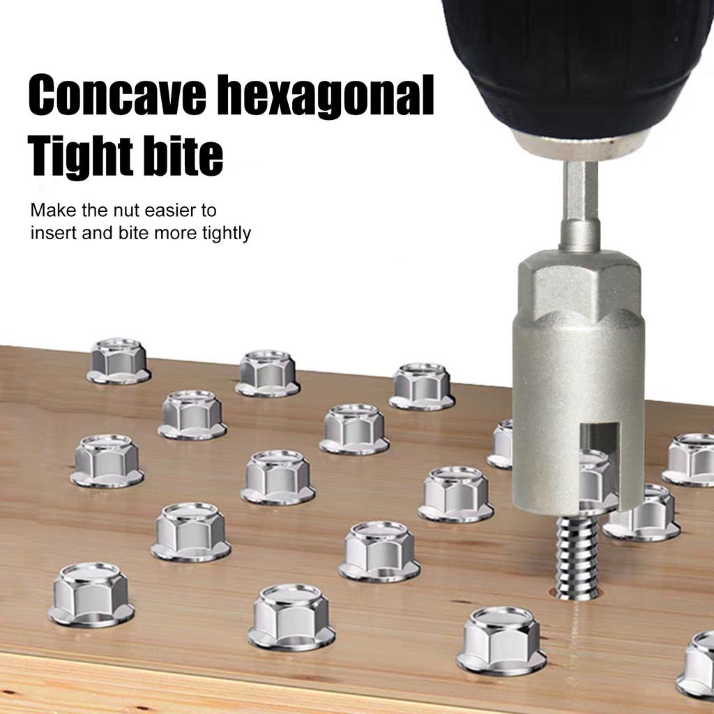 Large Slotted Set For RV Leveling Scissor Jack Socket DrillPower Nut Driver Set For Panel , Screws Eye C Hook