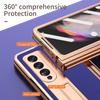 Pełna ochrona poszycia skórzana torba etui do Samsung Galaxy Z Fold 4 3 Fold4 Fold3 Fold2 Fold 2 5g obsadka do pióra folia ochronna