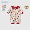 JELLYBABY Winter Quilted Baby Girl Romper