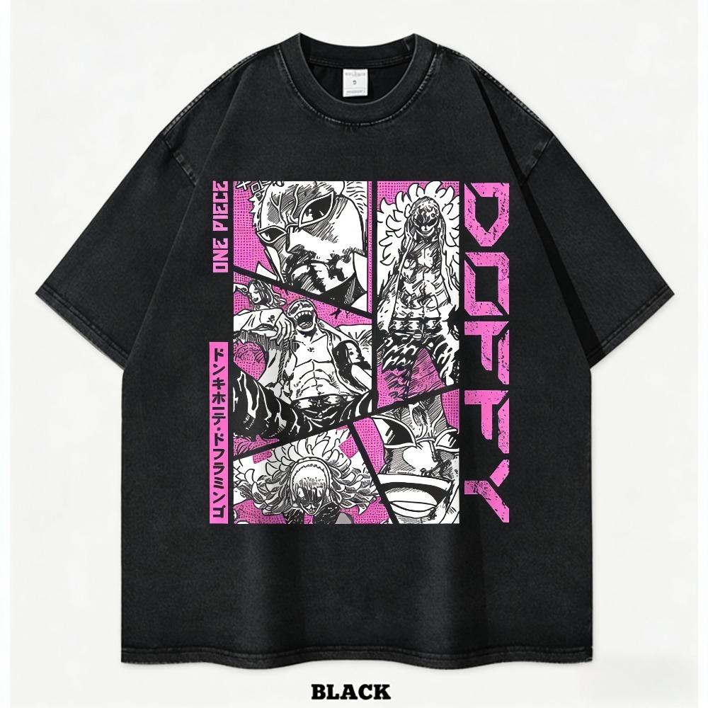One Piece 2026 New Hot Red Haired Shanks Unisex Tshirt Summer New Popular Anime Print Casual Parentchild Shirt