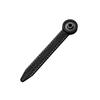 Circle Drawing Tool Metal Marking Bar with Turning Head, Millimeter Scale and Guide Holes for Woodworking Board Layout and Sign Board Planning