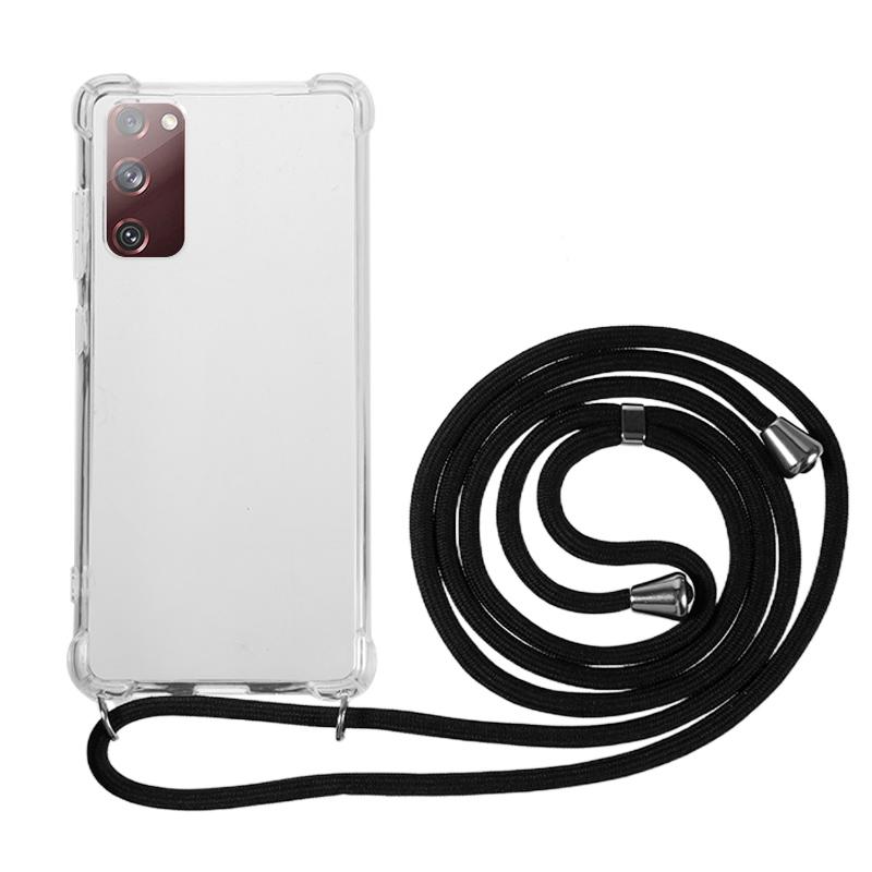 

TPU Case for Samsung Galaxy S20 FE/S20 FE 5G/S20 FE 2022/S20 Lite,Anti-drop Clear Phone Cover with Lanyard A
