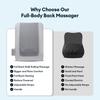 Electric Massage Pad Cushion Waist Backrest Massager Shoulder Neck Waist Back Hip Support Relieve Tense Muscles Wireless Usage