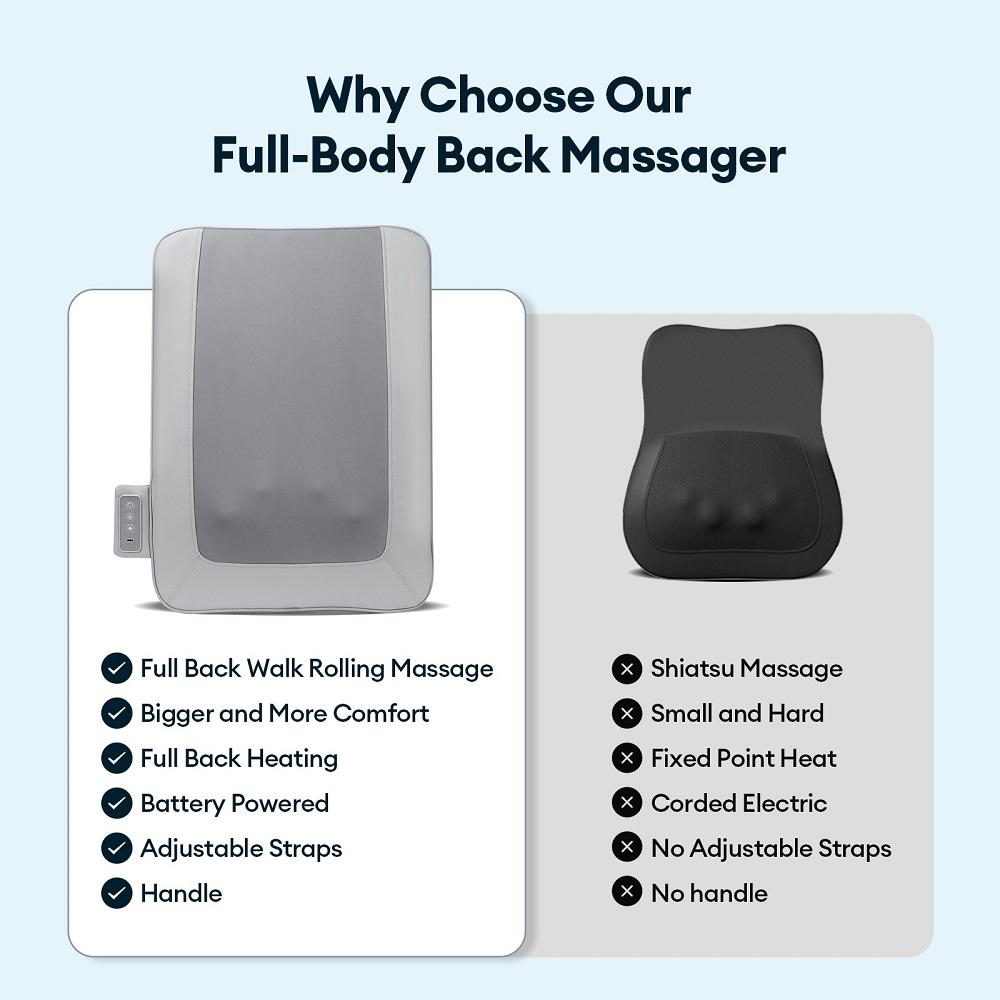 Electric Massage Pad Cushion Waist Backrest Massager Shoulder Neck Waist Back Hip Support Relieve Tense Muscles Wireless Usage