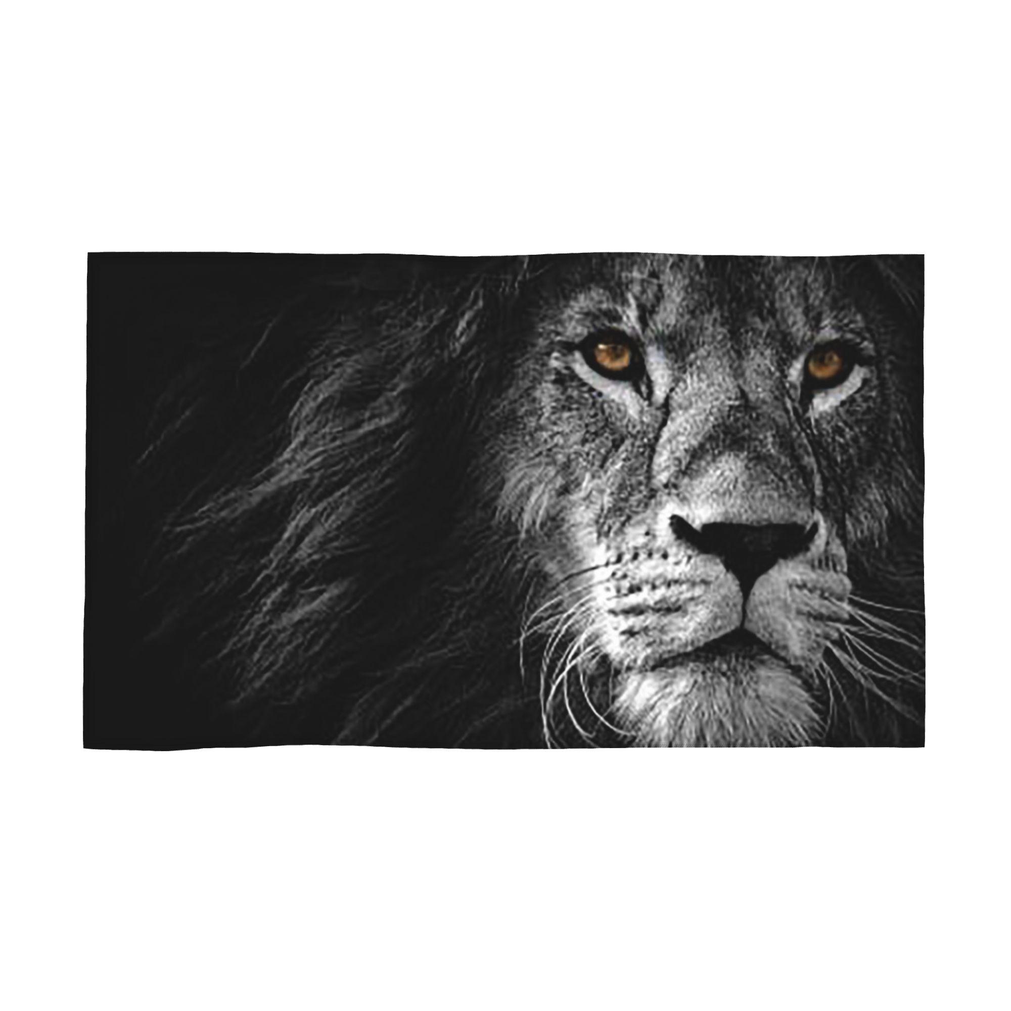 Lion Face Maks Soft Face Towel Quick Dry Pool Bath Cotton Towels Absorbent Quick W40*H60(CM)