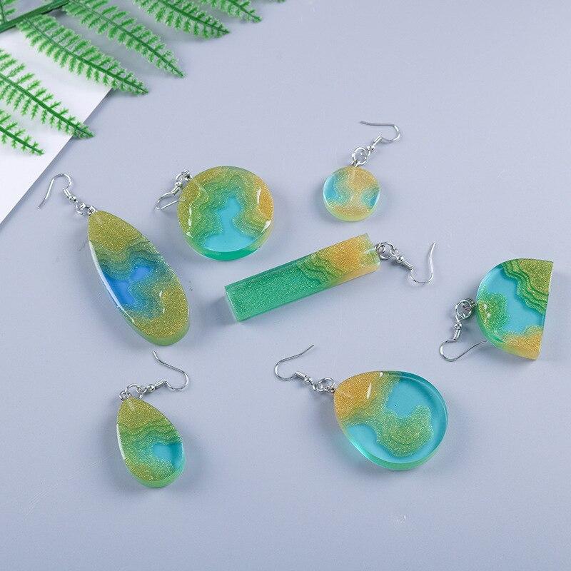 Earrings Dangler Casting Silicone Mould DIY Crafts Jewelry Pendant Making Tools Crystal Epoxy Resin Mold