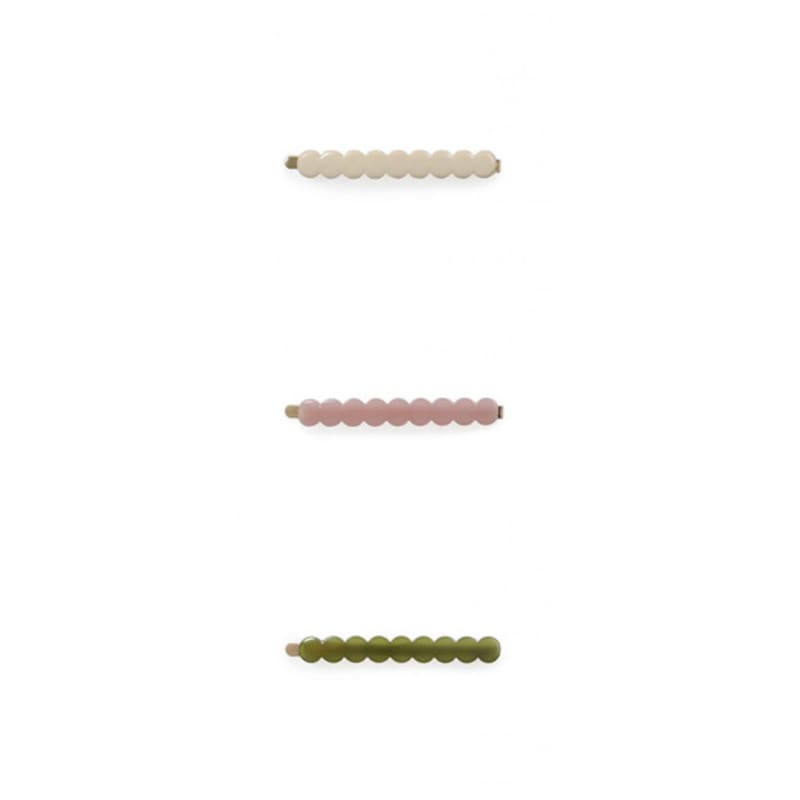 

CARRY BARRETTE Round hair pin olive