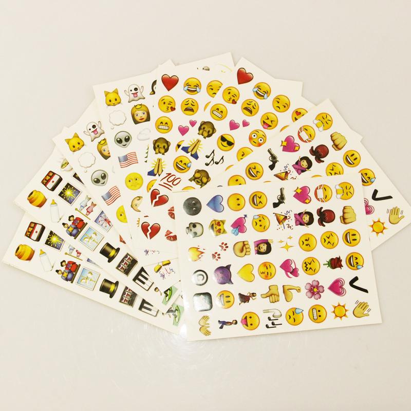 Cute Lovely 480 Die Cut Emoji Smile Sticker For Notebook Message High