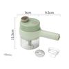 4in1 Electric Vegetable Cutter Set Handheld Wireless Electric Garlic Masher Food Chopper Meat Grinder Machine Food Peel Slice