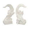 Garden Cherubs Statue Resin Adorable Vivid Expression High Glossy White Cherub Figurine Statue