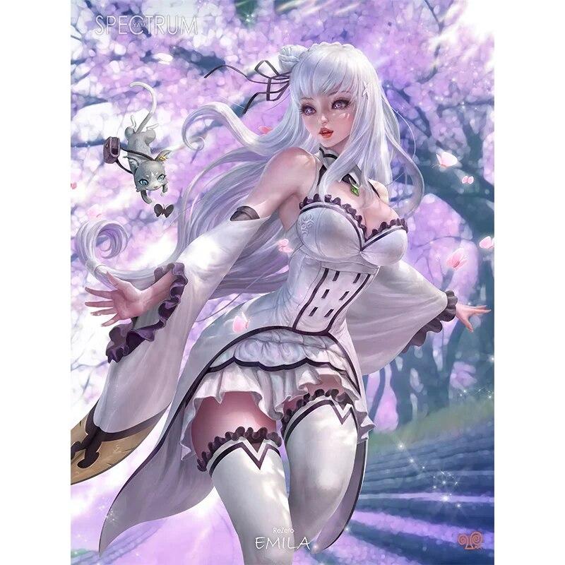 Baskı Oyunu Mavi Etek Kraliçe Aisha Çıplak Seksi Kız Sanat Tuval Poster Oturma Odası Yatak Odası Ev Duvar Resmi
