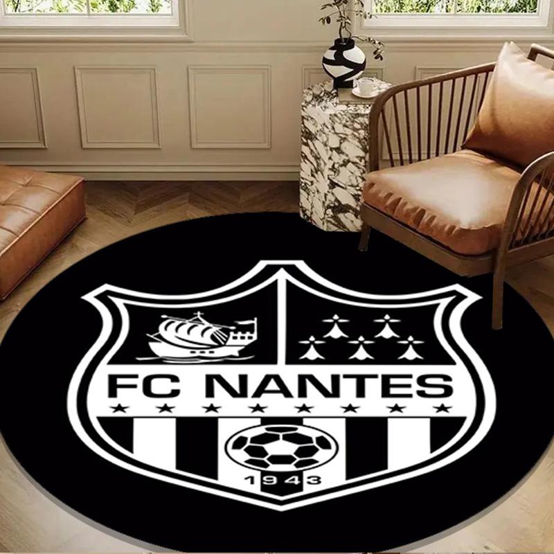 1PC rug Fc Nan-tes Crest Design Round mat Home Decor, Chair rug For livingroom,Bedroom, doormat home decor Birthday Gift Christmas Gifts