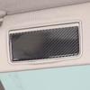2x Soft Carbon Fiber Car Makeup Mirror Cover Decorative Stickers Suitable for Honda Odyssey RB1/RB2/RB3 2009-2014