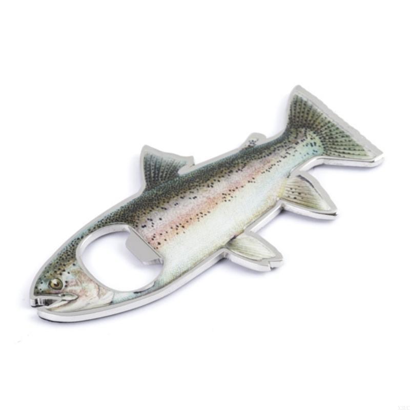 

Stainless Steel Fish Bottle Opener for Beer and Cold Drinking Easily Grip X3UC