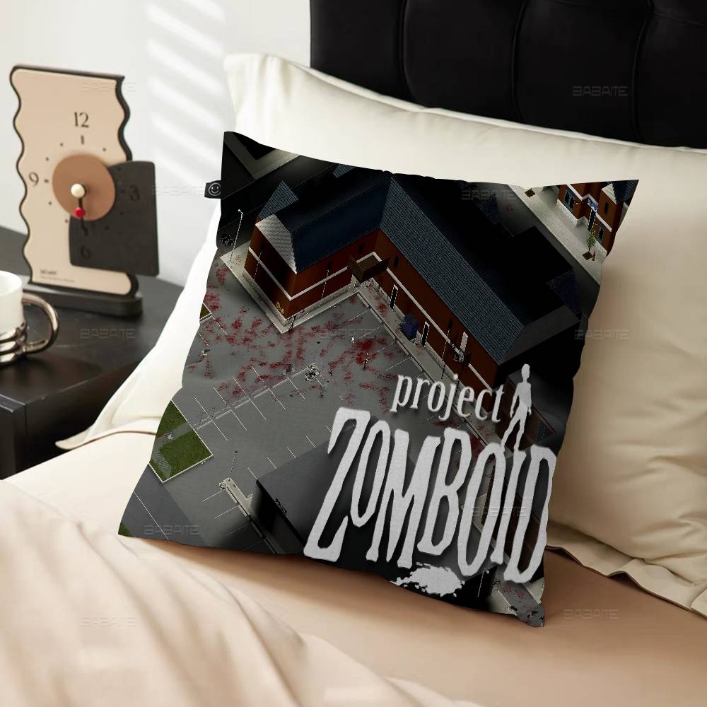 Project Zomboid Spel 45*45cm Kussensloop Kussenhoes Decor Kussensloop Huis Kussensloop Voor Bankkussen 55x55cm