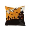 New Orange Pumpkin Head Linen Halloween Pillowcase Black Cartoon Printed Household Products Pillowcase