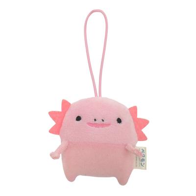 Morisaka Global Petamon Mascot, Axolotl, 5.5 X 2.5 X 6.5cm, Animal, Axolotl, Strap Charm, Cute Plush Toy, Perfect for Outings, Photo Shoots, Bags,