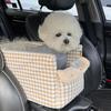 Auto Katzenkorb Quadratisches Gitter Vier Jahreszeiten Universeller Haustier-Reisesitz Kleine und Mittlere Hunde Accessoires