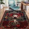 Betty Boop Pattern Rug, Indoor/Outdoor Mat, for Picnic, Gameroom, Bedroom, Office, Living Room, Home Decor Carpet, Birthday Gift