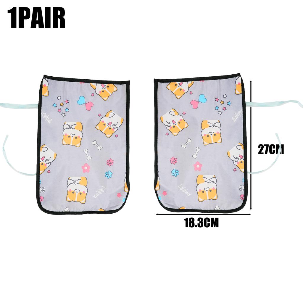 2pcs Summer Motorbike Sunscreen Breathable Gloves Electric Bike PVC Fabric Handlebar Sleeves Motorcycle Accessories