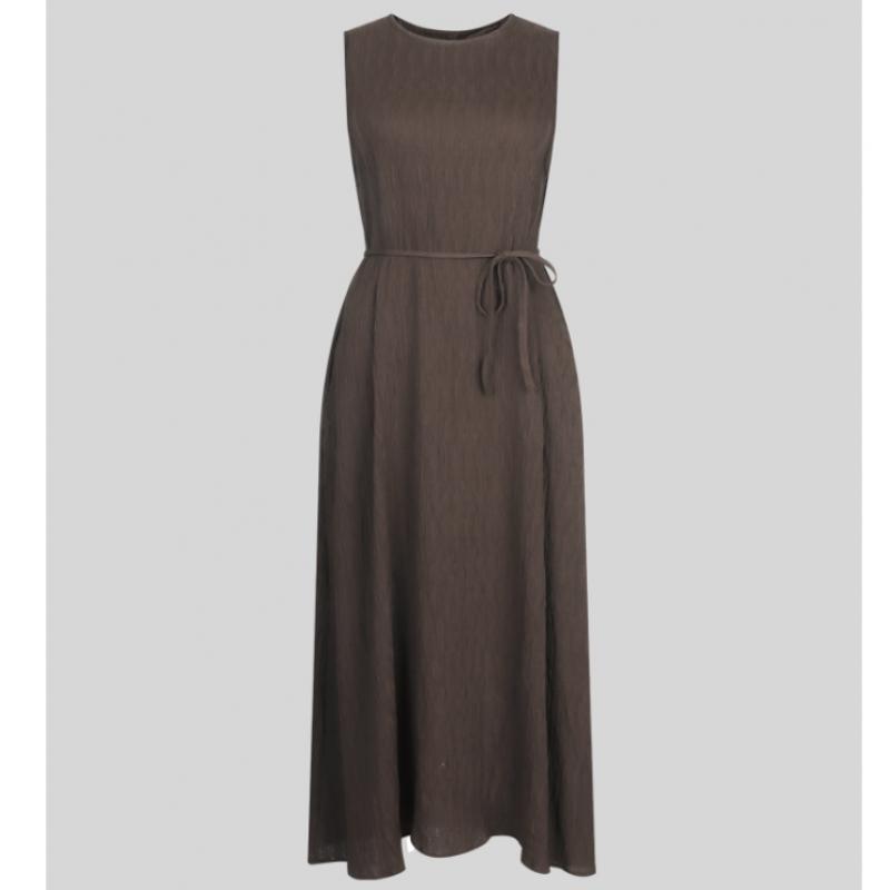 Shop   Women Loose Fit Strap Sleeveless Long Dress Fwb Wdr A0206