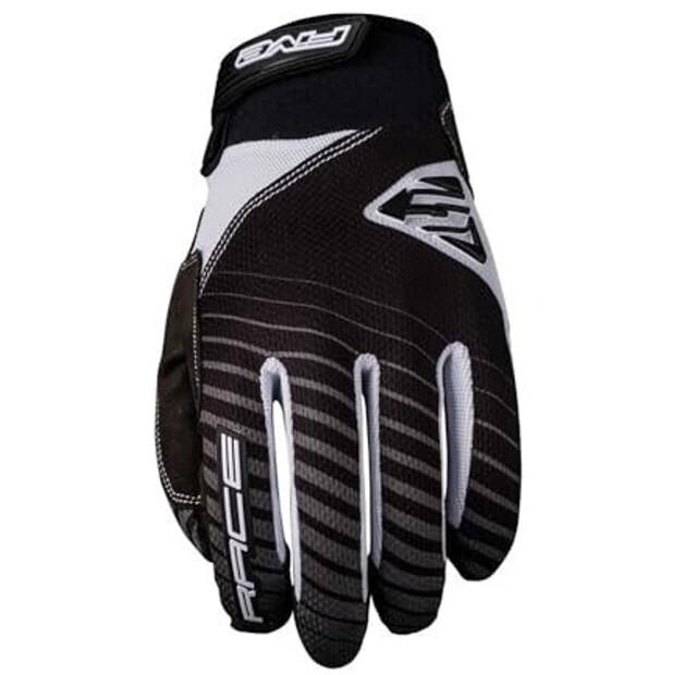 Велосипедные перчатки Five Gloves Race (черные/белые) S
