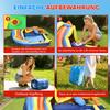 8-in-1 Bounce House with Blower Slide Splash Pool Trampoline Climbing Wall for Indoor Outdoor 350x325x210cm Multicolor