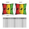 Solo Buone Vibrazioni Musicali Rastafari Rasta Giamaica Reggae Federe Federa Bob Marley per Divano Letto Soggiorno Copricuscino