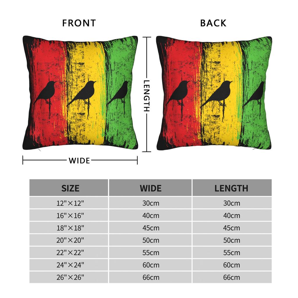 Solo Buone Vibrazioni Musicali Rastafari Rasta Giamaica Reggae Federe Federa Bob Marley per Divano Letto Soggiorno Copricuscino