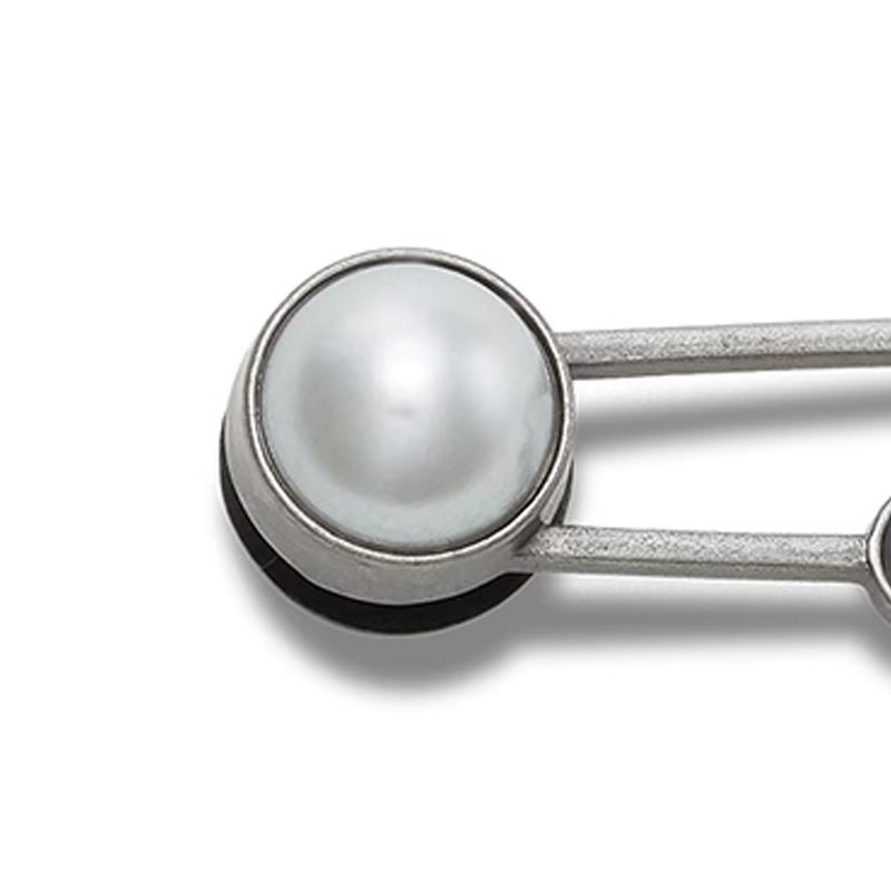 Crocs Pearl Safety Pins ABS Zinc Alloy Shoe Accessories Women's Silver