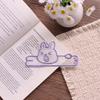 Cute Rabbit Embroidery Bookmarks Colorful Cartoon Transparent Page Marker For Students Reading Gift Daily Use