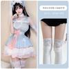 Blue Alice Cos Costume Maid Outfit 2d Lolit Dress Loli