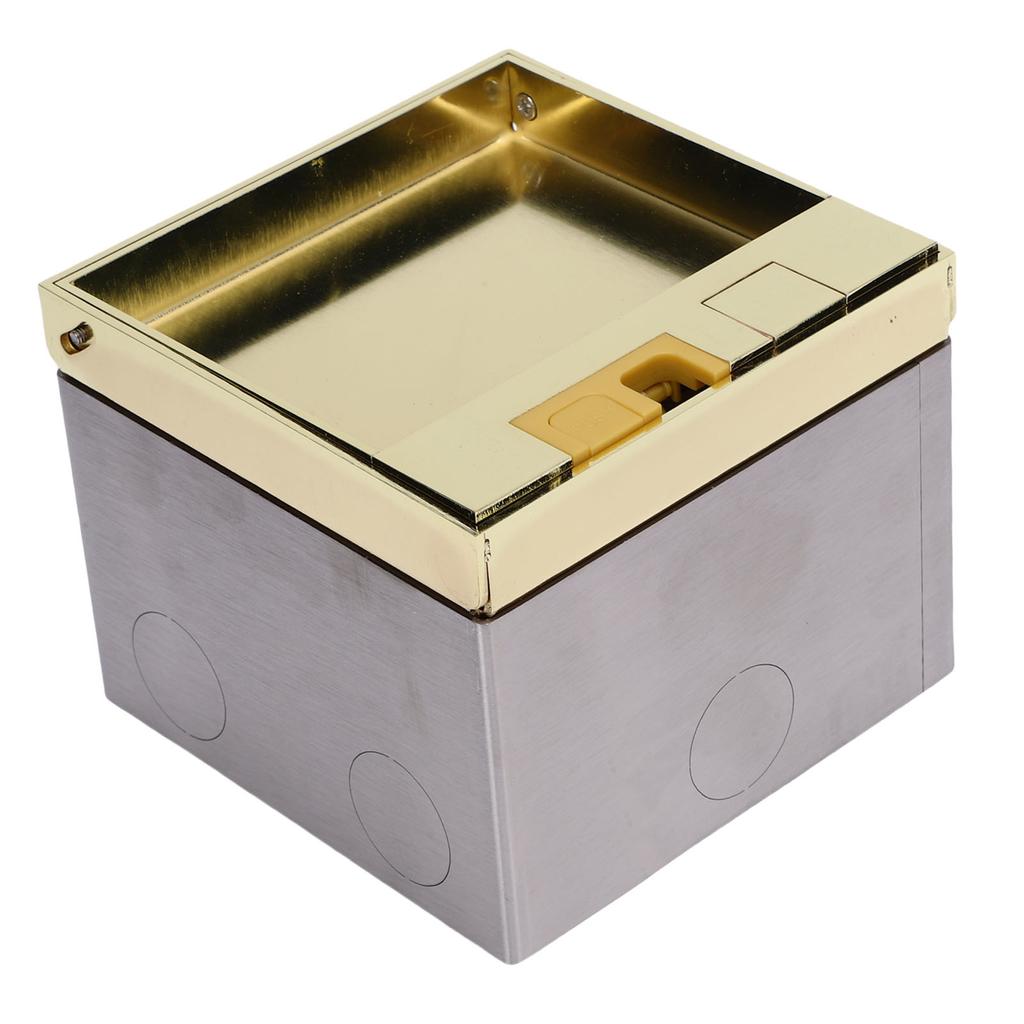 Einbaubodensteckdose Multifunktional 3-polige Steckdose und USB-Anschluss 4000W Edelstahl Einbau-Steckdosenbox-Set