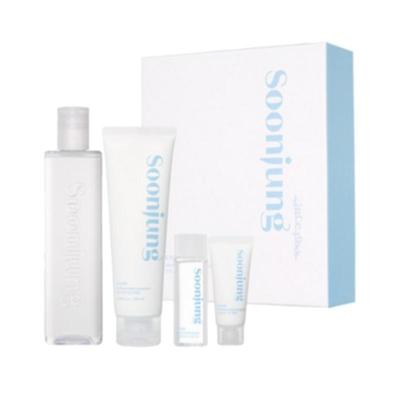 Juego de tóner y emulsión para el cuidado de la piel Soonjung con kit de viaje de regalo