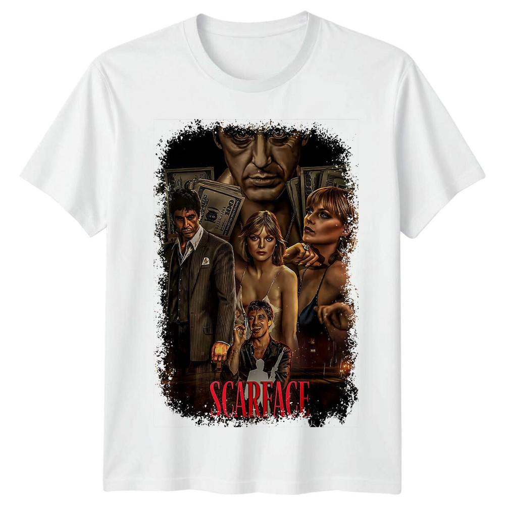 Scarface 1983 Movie Poster Inspired Tshirt Retro Classic Film Tee Unisex